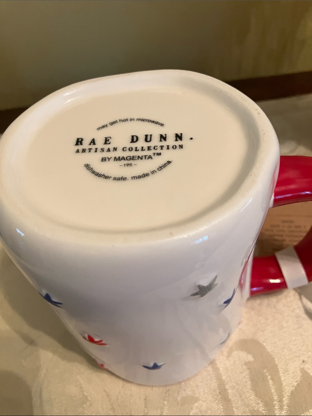 🇺🇸 Rae Dunn 250th Birthday limited edition red white & blue mug coffee cup NWT - Picture 6 of 11